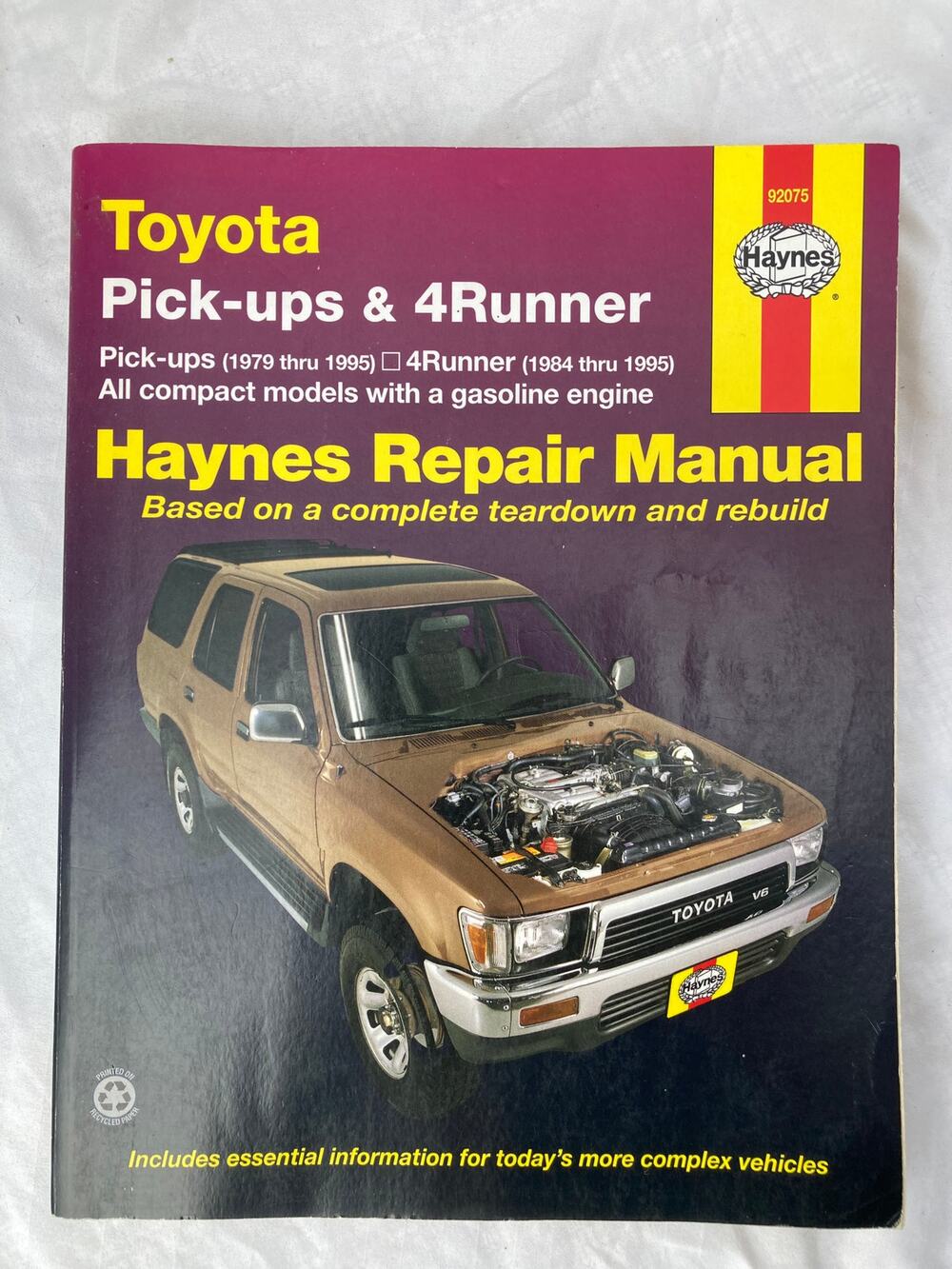 Toyota Pick-Ups & 4Runner 1979 to 1995 - Haynes Repair Manual 1998
